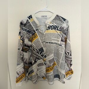 Uptown Paper Print Top